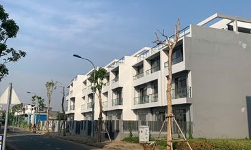 Dãy nhà phố xây dựng đồng bộ