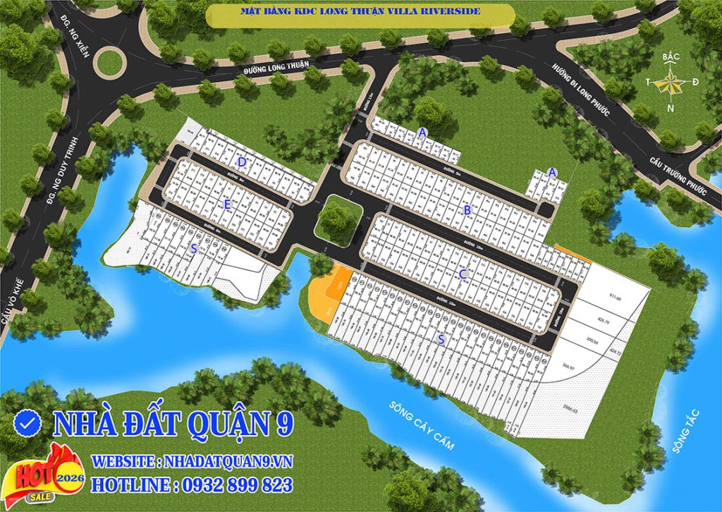 Bản đồ khu dân cư Long Thuận Villa