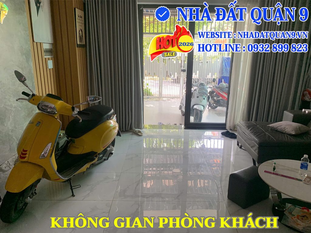 Phòng khách nhà phố Ba Son 101 Đường N12