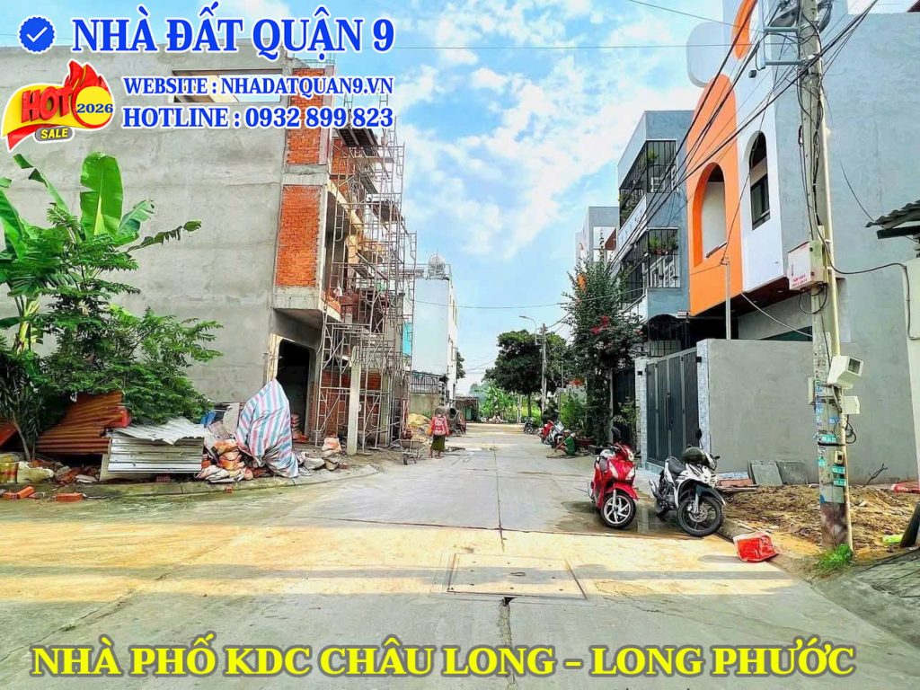 Nhà phố khu dân cư Châu Long Long Phước