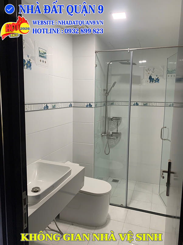 Không gian nhà vệ sinh nhà vườn 24N20 Đông Tăng Long