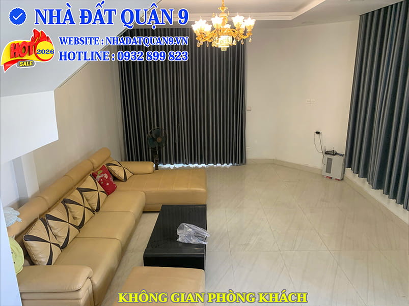 Không gian phòng khách nhà vườn 24N20 Đông Tăng Long