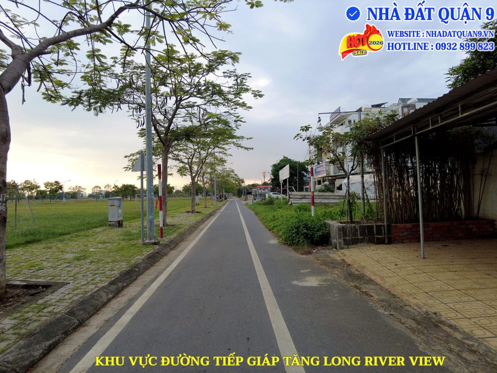Đường tiếp giáp khu dân cư Tăng Long River View