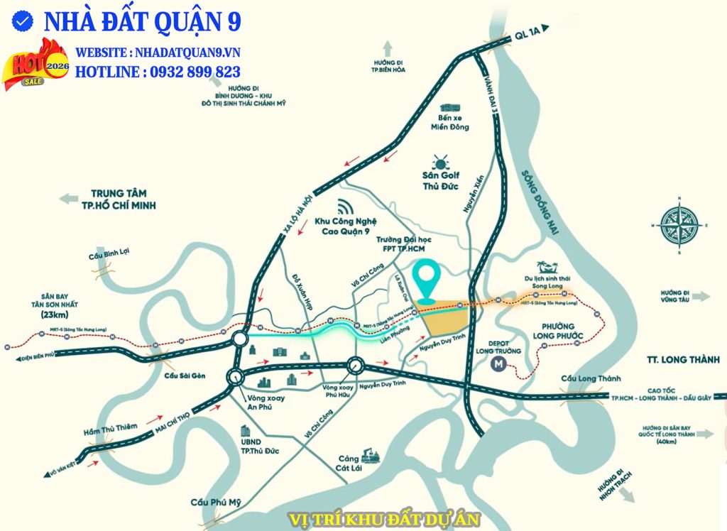 Vị trí dự án Tăng Long River View