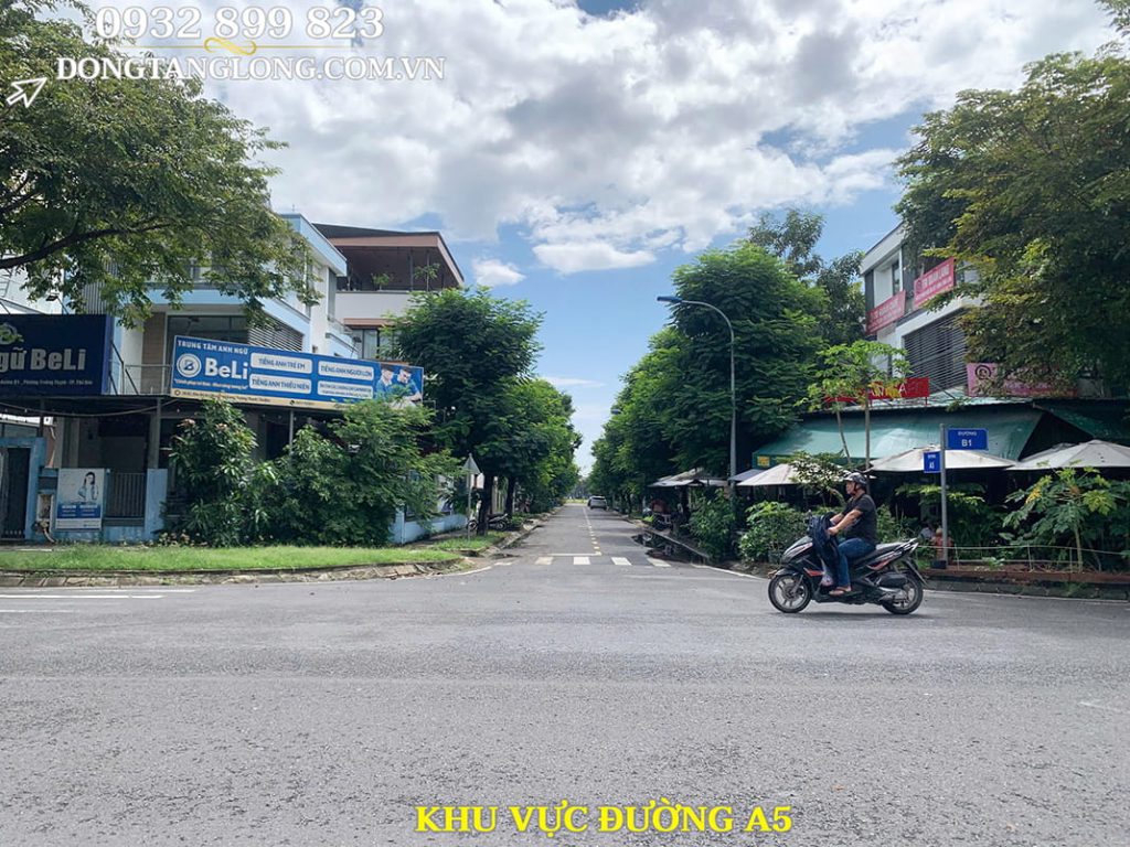 Khu vực biệt thự đường A5 Đông Tăng Long
