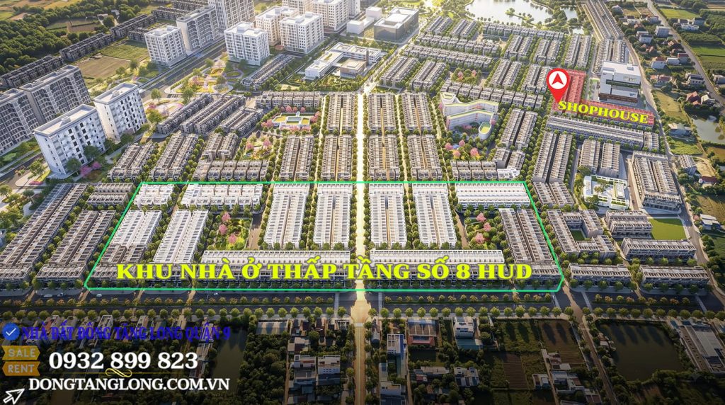 Shophouse gần khu nhà ở thấp tầng số 8 HUD